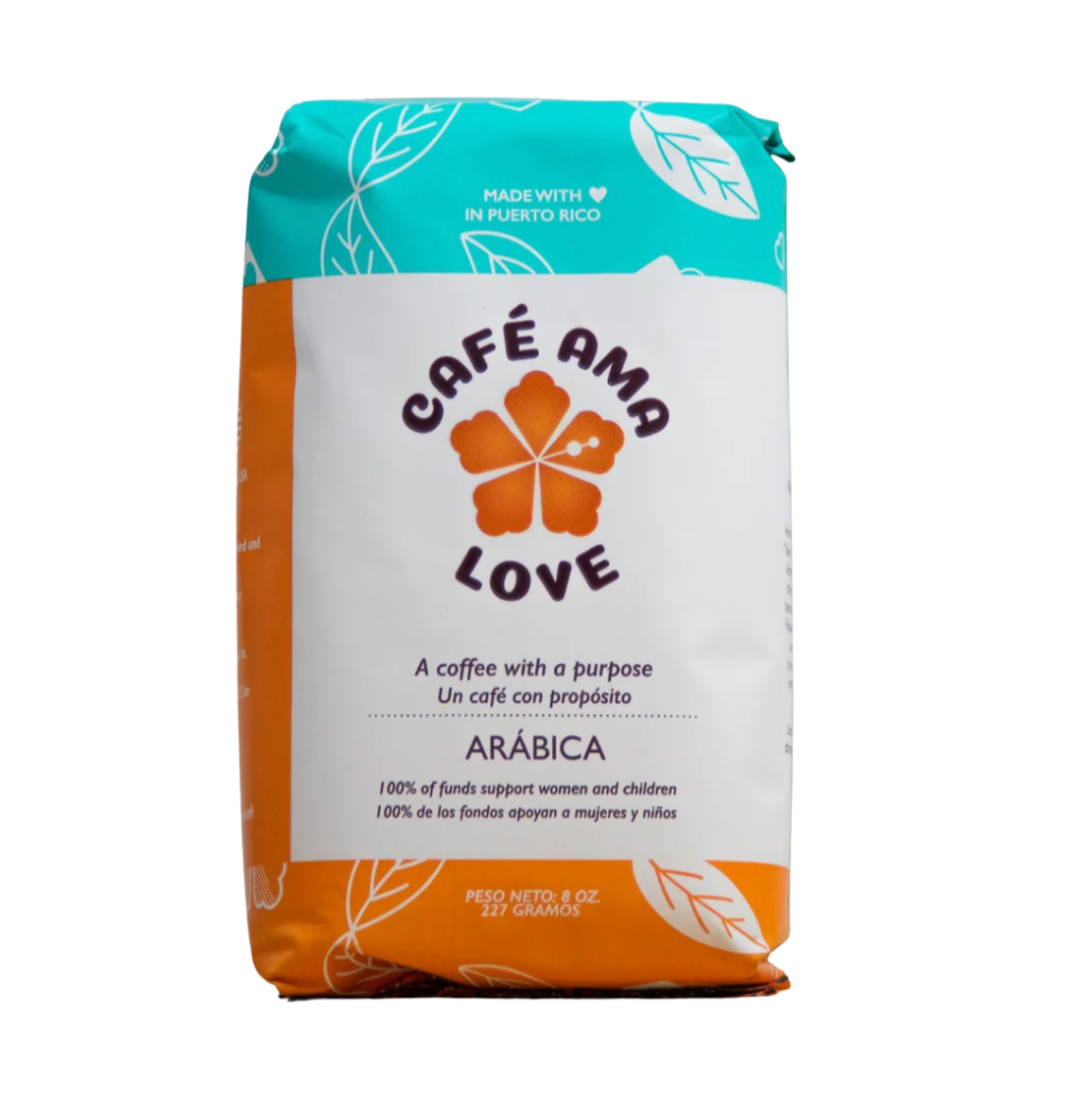 Café Ama Love Blend – Ground Puerto Rican Coffee | 8 oz | Shipping Included