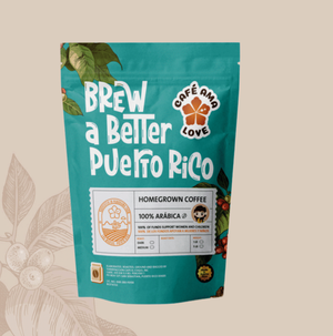 Café Ama Love  – Brew a Better Puerto Rico | 8 oz - Whole Bean Puerto Rican Coffee | Shipping Included