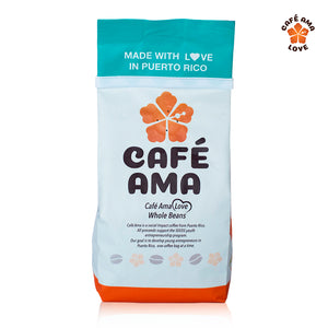 Café Ama Love  – Brew a Better Puerto Rico | 8 oz - Whole Bean Puerto Rican Coffee | Shipping Included